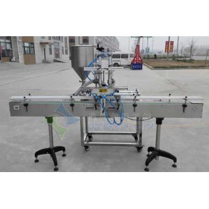 星火風(fēng)味玫瑰醬灌裝機(jī)：雙頭灌裝、大顆粒醬料