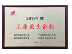 中控技術榮膺濱江區“2019年度工業龍頭企業”