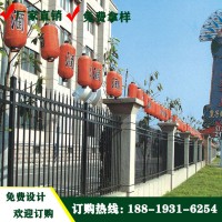 珠海小區熱鍍鋅方管護欄 鋅鋼柵欄廠家供應 醫院外墻防護柵欄