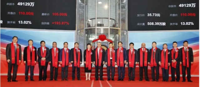 【展商動(dòng)態(tài)】祝賀中控技術(shù)科創(chuàng)板上市！首日大漲204%，市值超過530億元