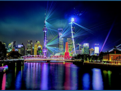 上海外灘2021光影秀選用上海電氣百年老字號產品