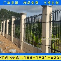 江門項目部圍墻護欄現貨 三橫梁帶花圍欄廠家 小區鋅鋼護欄網