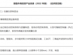 鼓勵外商投資,國產(chǎn)儀表承壓?