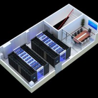 天津智能化機房建設效果圖設計_監控大廳VR全景圖制作