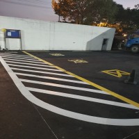 蘇州停車場熱熔劃線 、停車位車庫標線、蘇州吳江車位編號施工